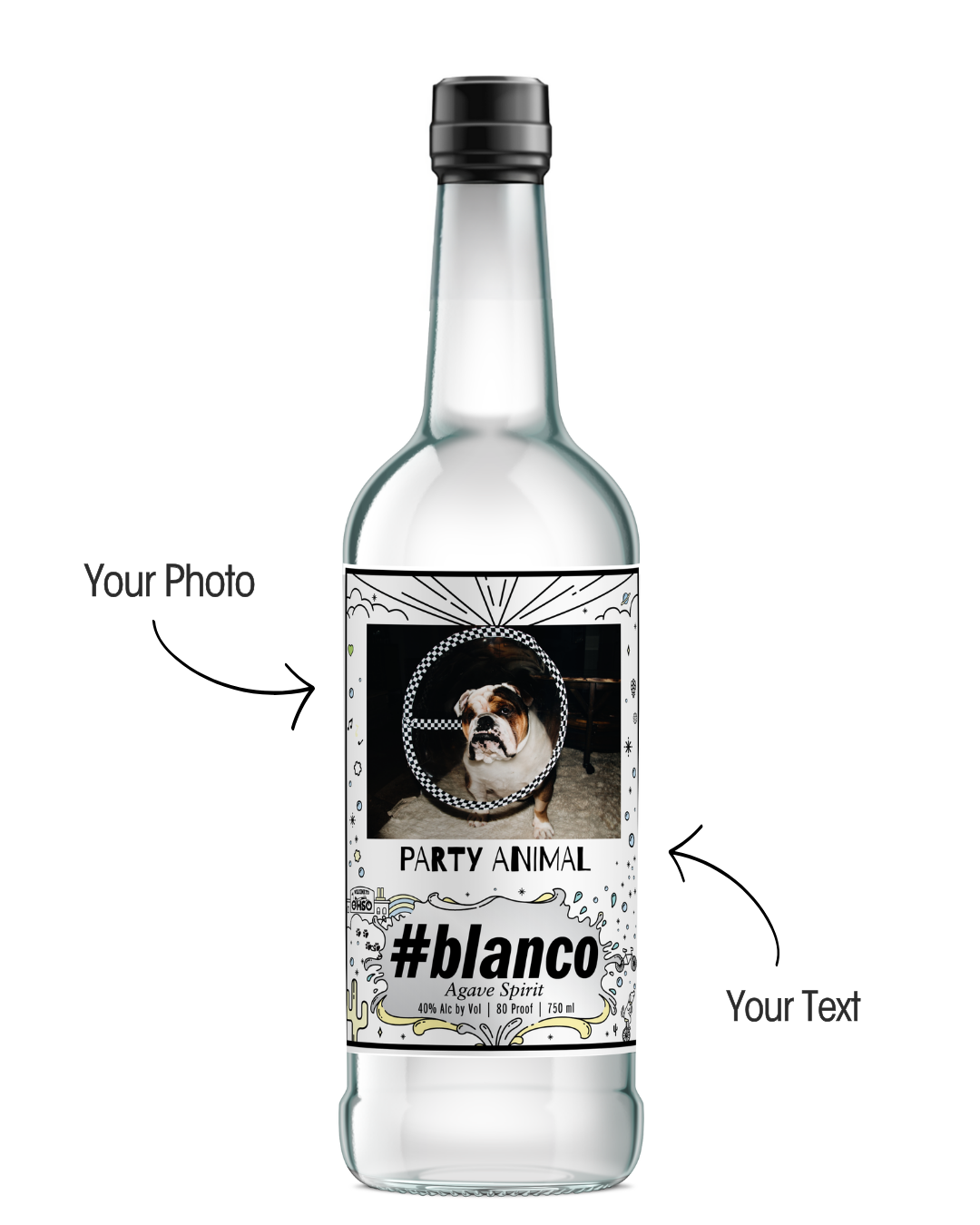 Custom #Blanco Bottle - Local Pick Up Only